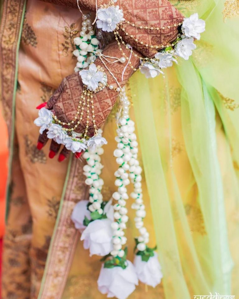 19+ Beautiful Floral Kaleere Designs Spotted On Real Brides Wish N Wed